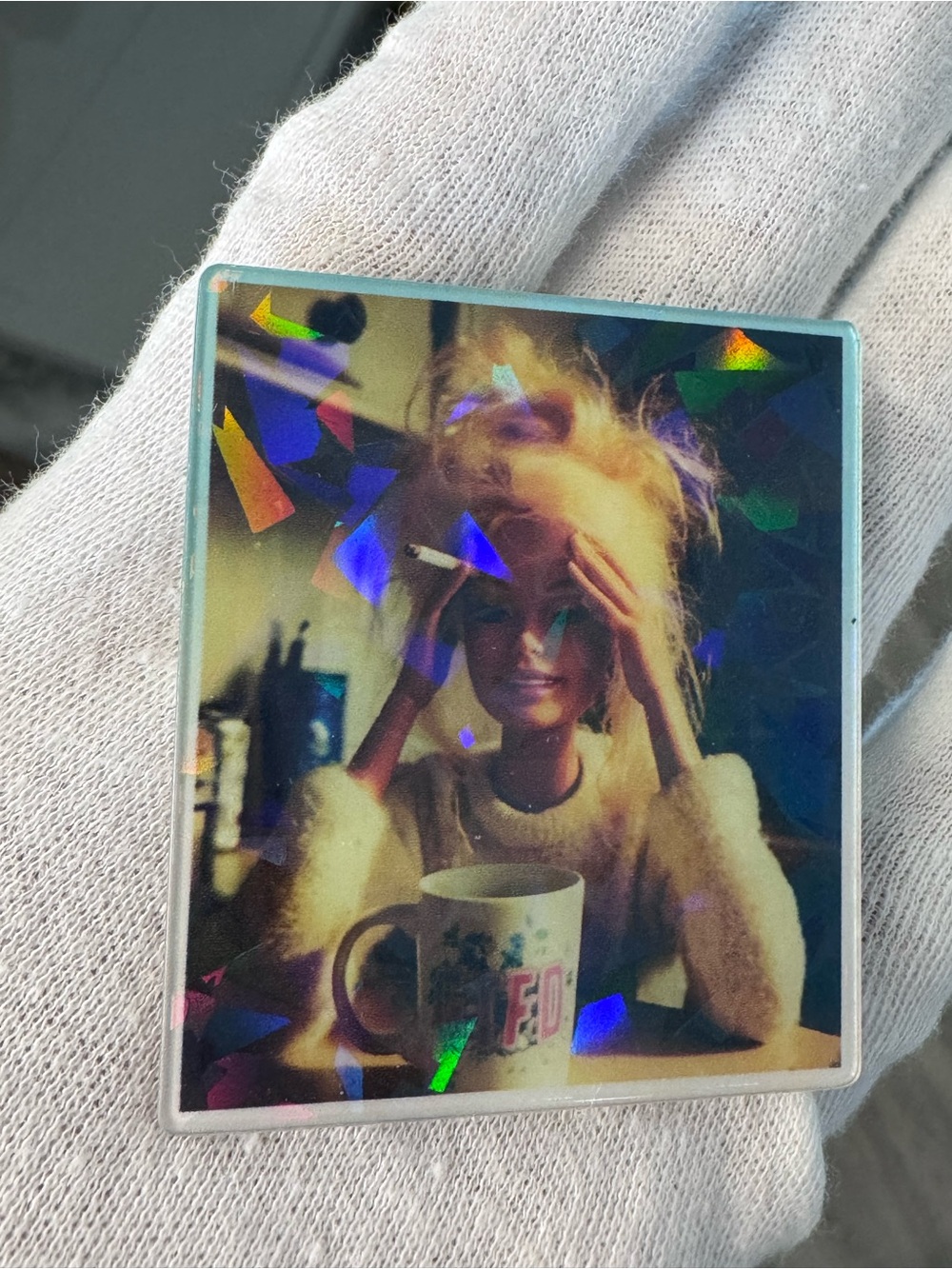 Barbie funny magnet holographic